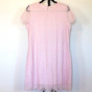 Francesca's | Mi Ami Pastel Pink Lace Dress